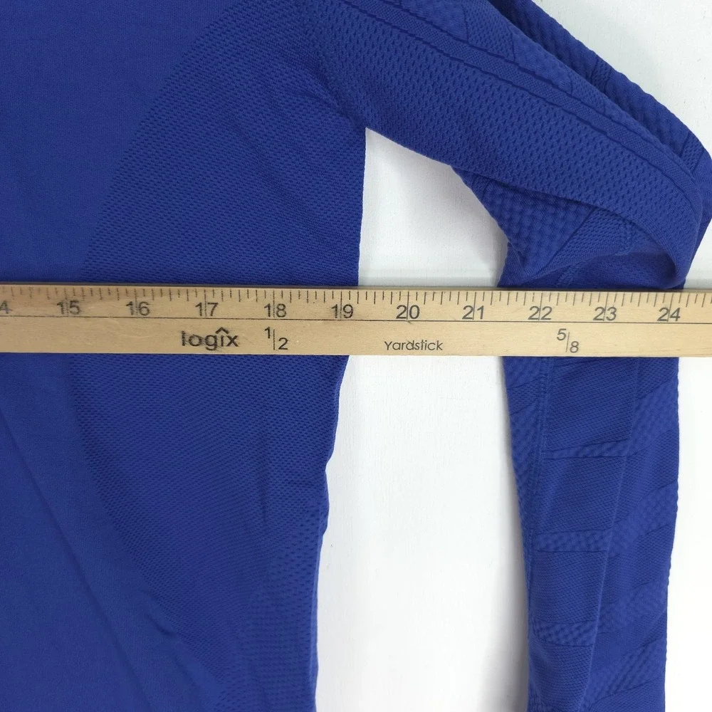 Nike Shirt Mens‎ Large Blue Long Sleeve Pro Combat Fitted Performance Stretch